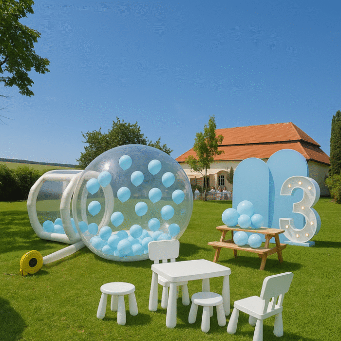 Sada: Bílý hrad + Bubble House + nábytek pro děti - Image 5