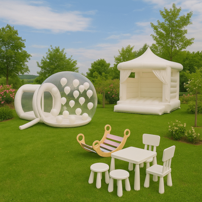 Sada: Bílý hrad + Bubble House + nábytek pro děti - Image 3